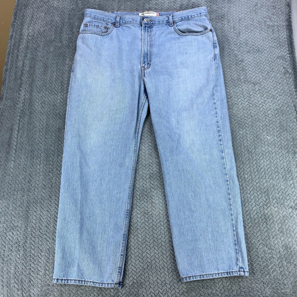 Levi's 550 Relaxed Fit Jeans Mens 40x30 Light Wash Denim Tapered Leg Y2K